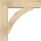 Ekena Millwork Thorton Block Rough Sawn Bracket w/ Offset Brace, Douglas Fir, 6"W x 22"D x 22"H BKT0604X22X22THR05RDF - alternate 2